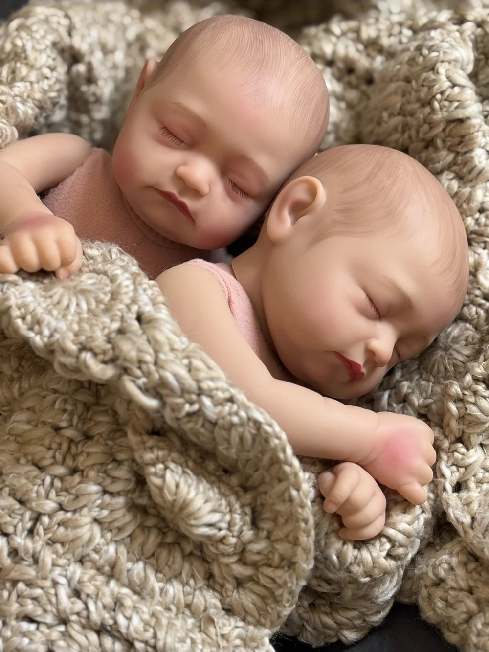 Reborn Twin Baby Dolls Realistic Sleeping Newborn Set of 2